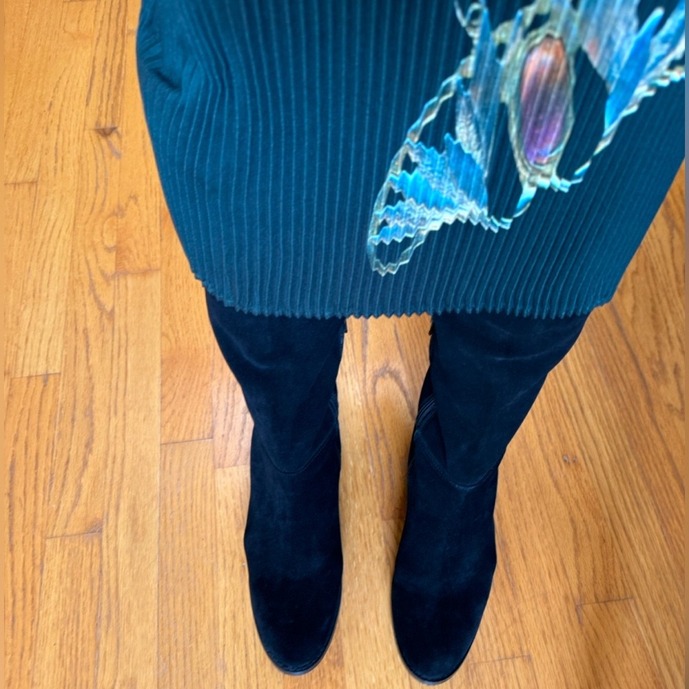 Barney’s New York suede knee high boots